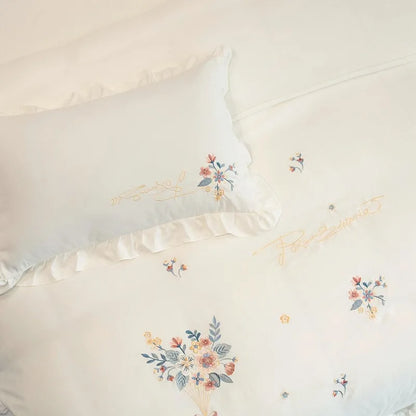 Ivory Blossom Bedding Set