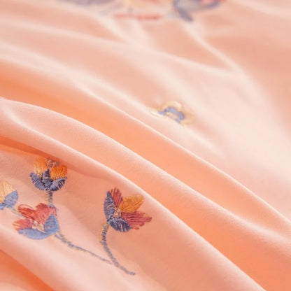 Peach Blossom Bedding Set